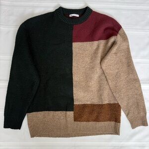 Zara Mens Muilticolor Fall Knit Sweater